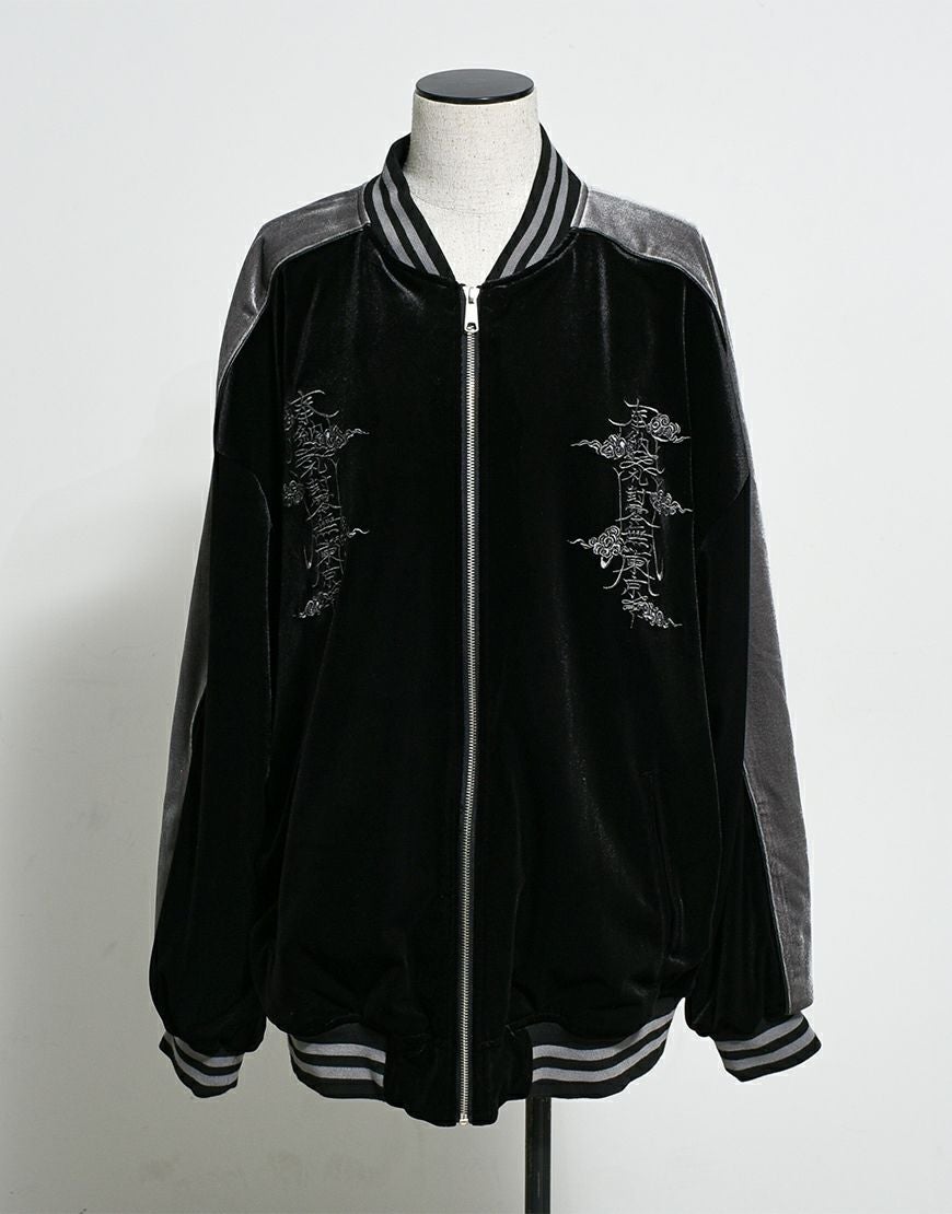 REFLEM【レフレム】ベロア刺繍スカジャン/全2色