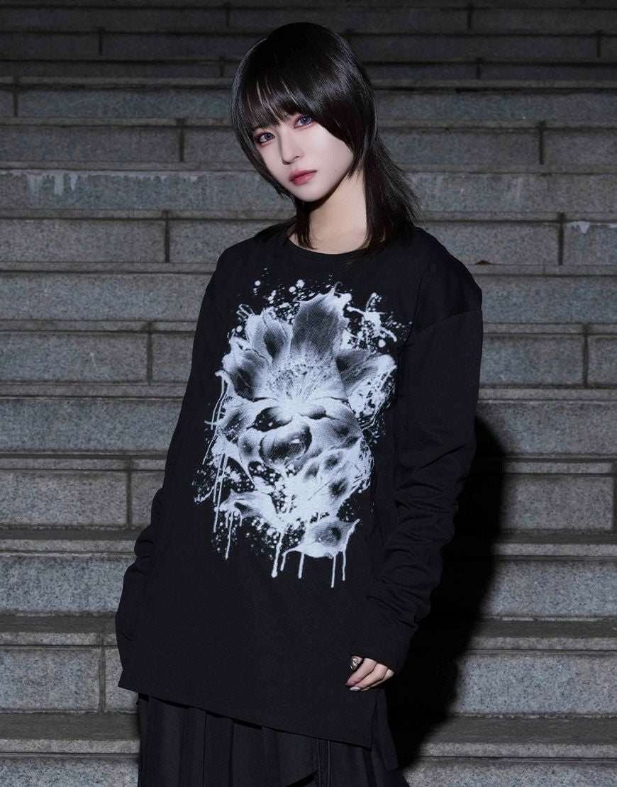 DimMoire【ディムモアール】おすましレース襟トップス/Black×White