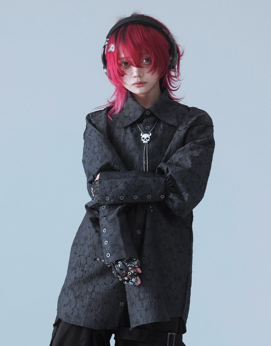 DimMoire【ディムモアール】Gothic学園ボンテ―ジシャツ/Black