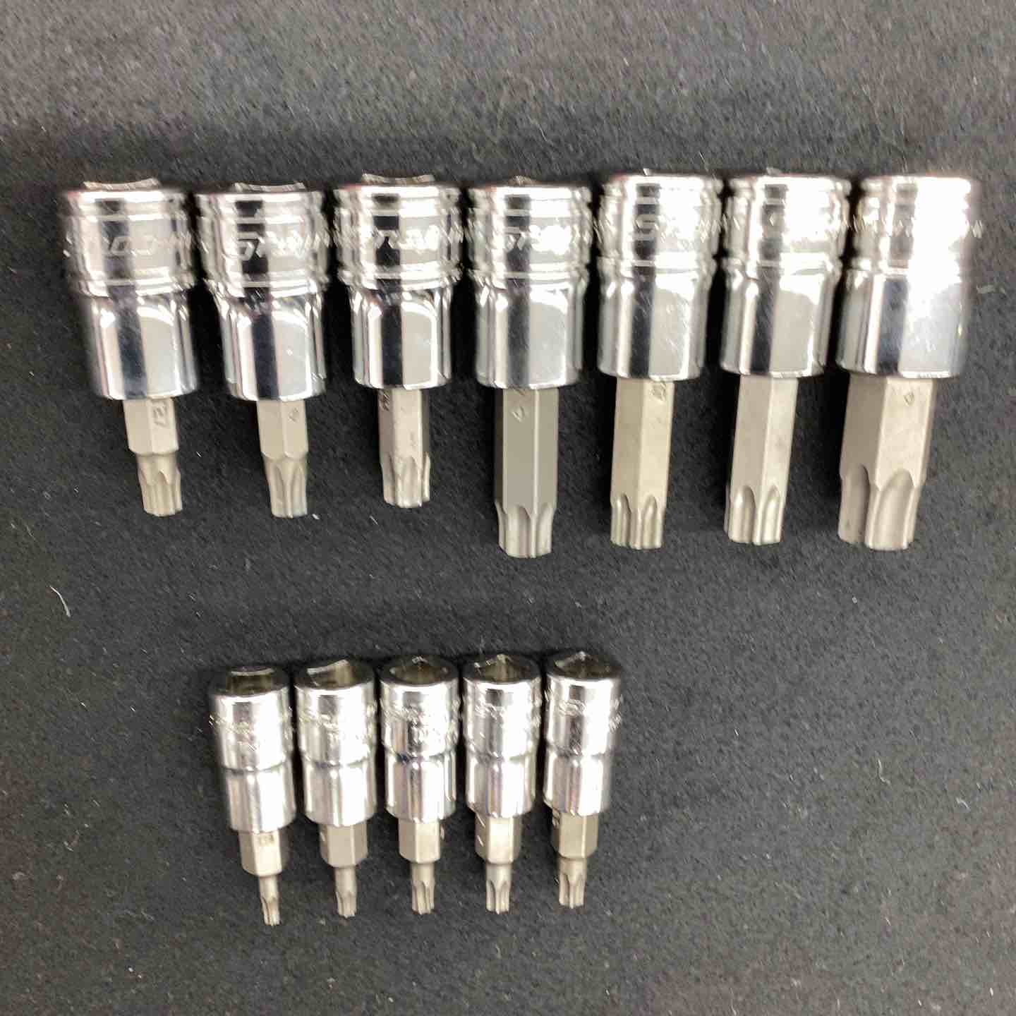 Snap-on スナップオン 差込角1/4 3/8 トルクスソケットセット 12本