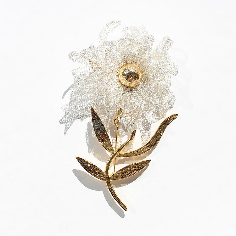 フラワーモチーフブローチ詳細情報｜アクセサリー・腕時計ブランド