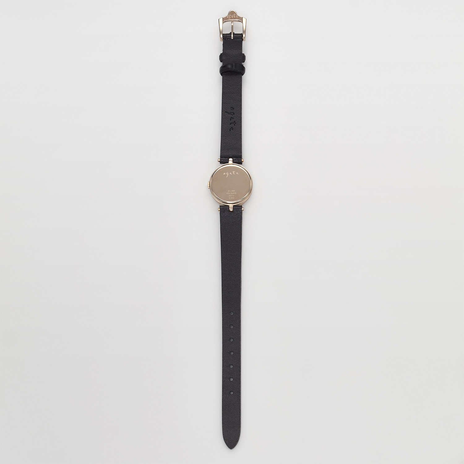 ラウンドフェイス革ベルトウォッチ｜時計｜アガット 公式オンラインストア