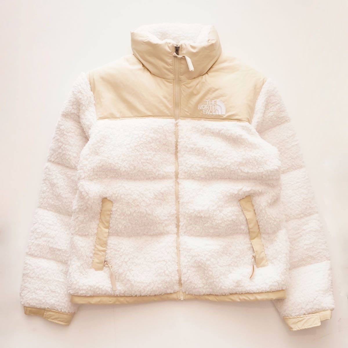 ノースフェイス ボアダウンジャケット オフホワイト ヌプシ NORTH FACE