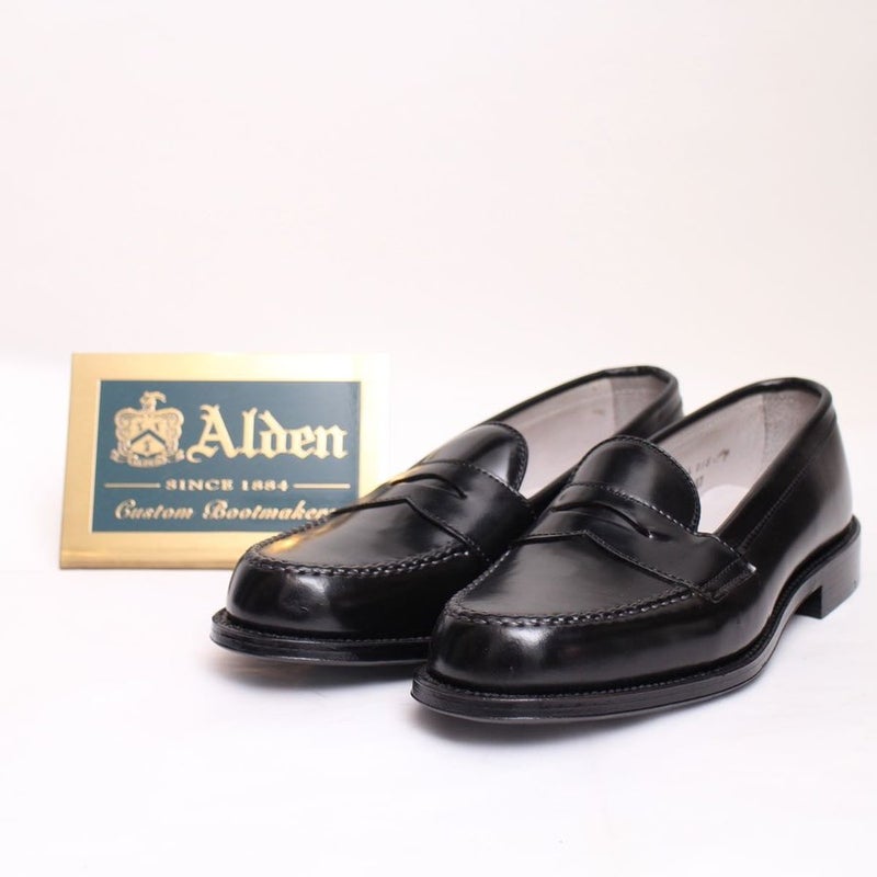 ALDEN オールデン 987 7E 黒 ペニーローファー シェルコードバン VAN