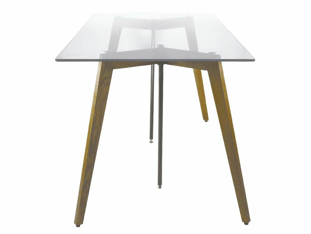 送料無料】Gノット ガラス テーブル 1500 クリア - a.depeche(アデペシュ)