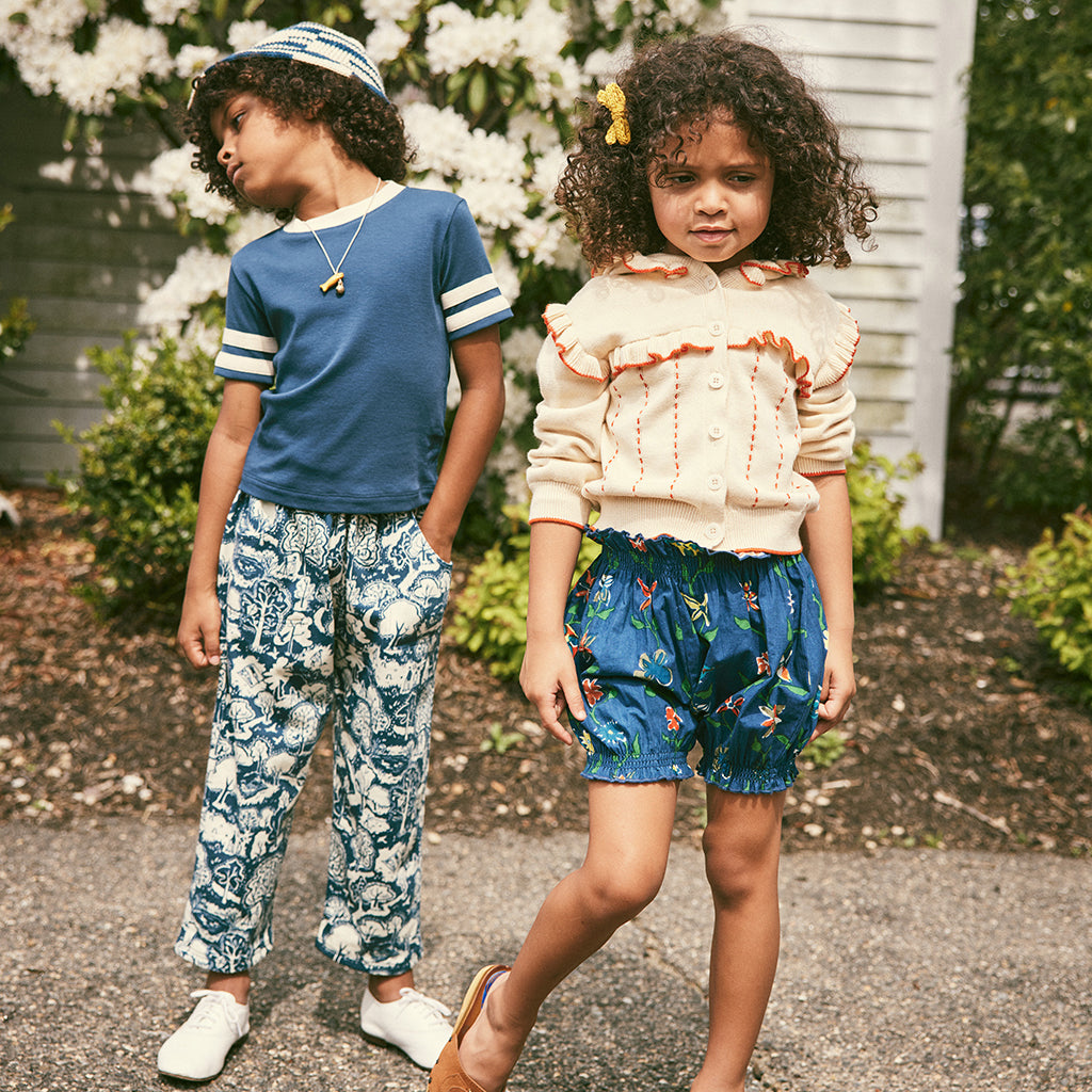 Misha & Puff Baby Bloomer Shorts Celestial Blue Botanica - Advice