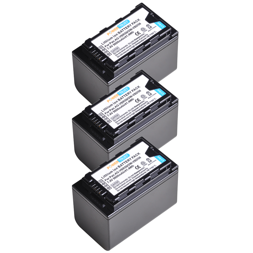 パナソニック-バッテリーVW-VBD58 AG-VBR59 5600 VW-VBD29 VW-VBD55 VW