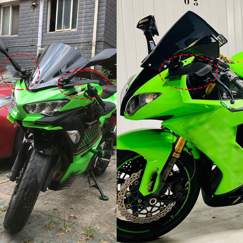 2022新オートバイウイングレット空力abs翼キット用カワサキニンジャ250