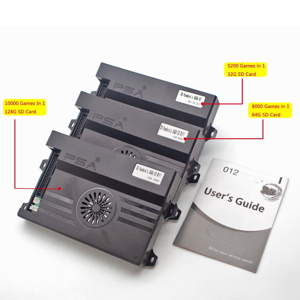 3D Pandora Saga ボックス、5200、8000、10000 in 1、Wifi マーケット