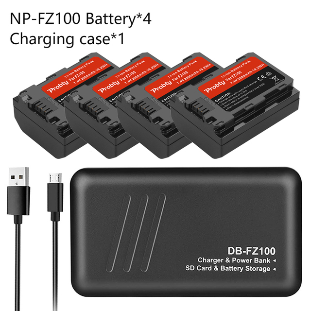 バッテリー充電器fz100 np fz100,バッテリー充電ケース,Sony a7 iii用