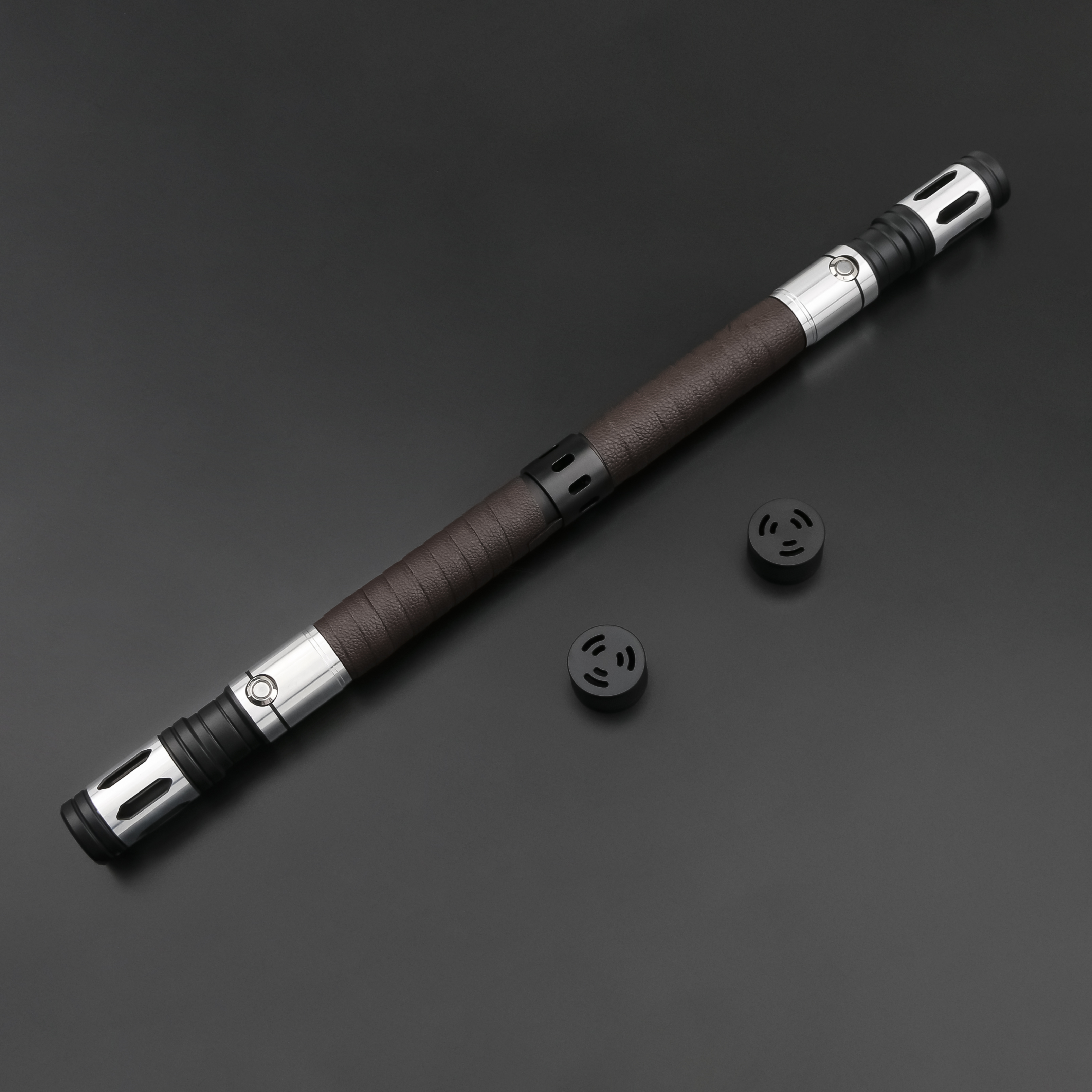 TXQSABER Neo Pixel Lightsaber Double Blade Spinning Sword RGB with