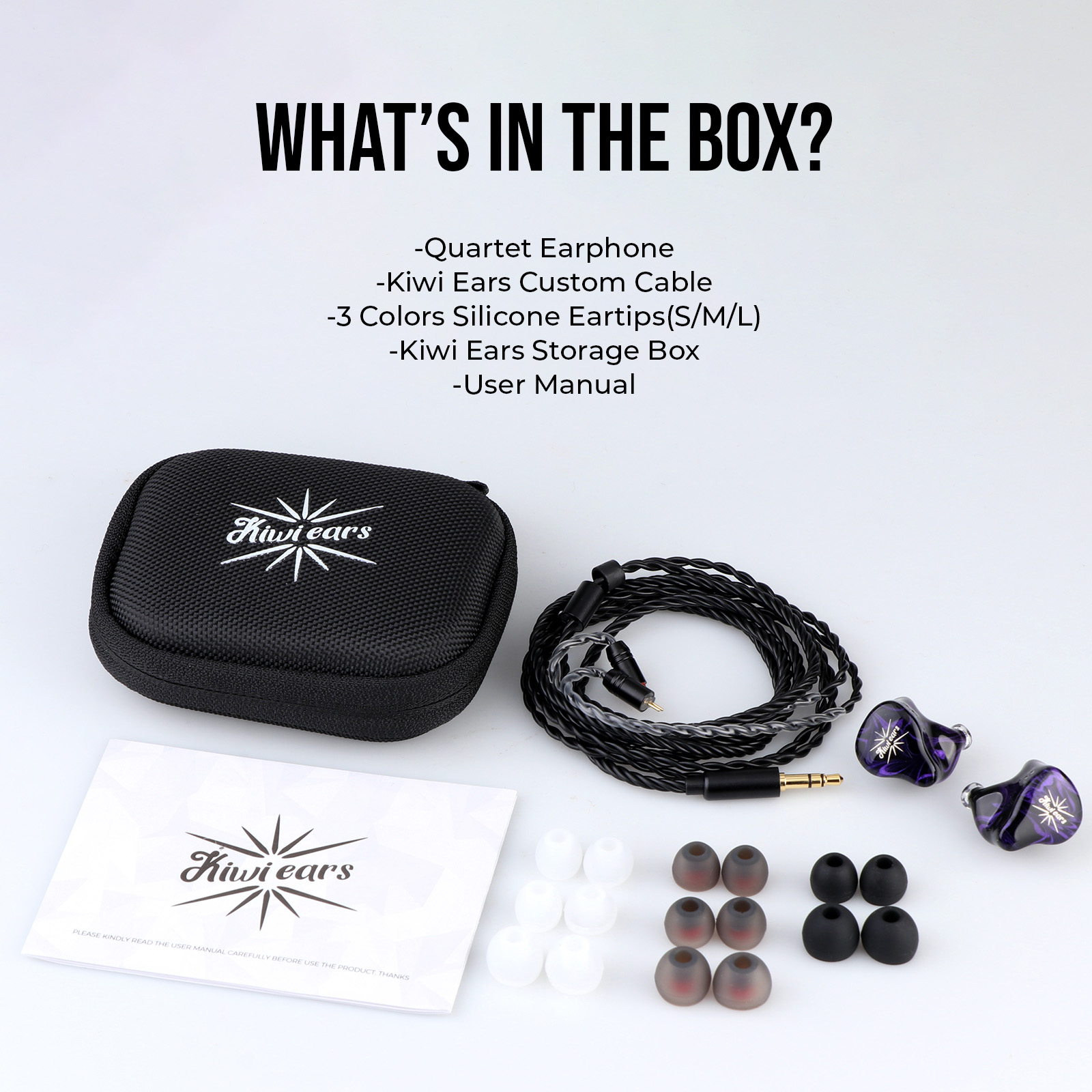 Linsoul Kiwi Ears Quartet 2DD+2BA ハイブリッド インイヤーモニター