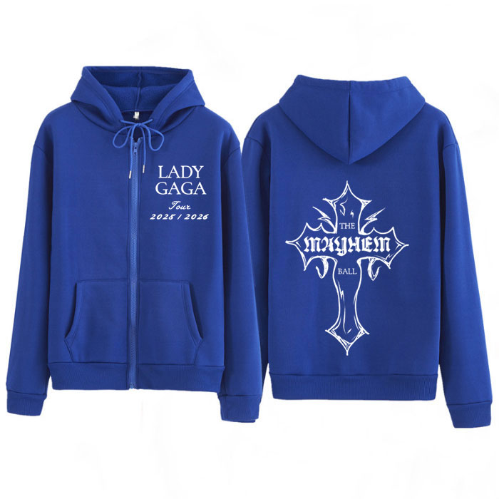 Lady Gaga The Mayhem Ball Tour 2025 Zipper Hoodie Men Women