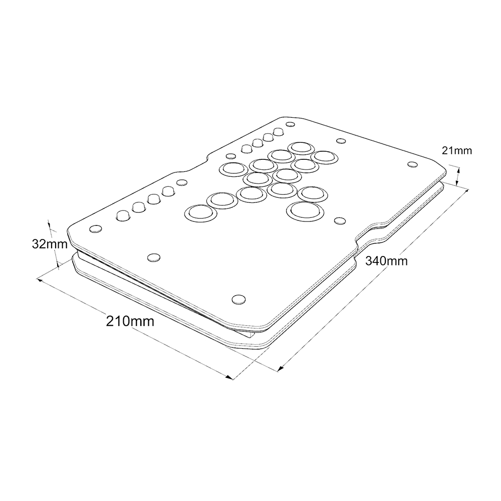 Punk Workshop ULTRA BOX レバーレス コントローラー HitBox SOCD 対応