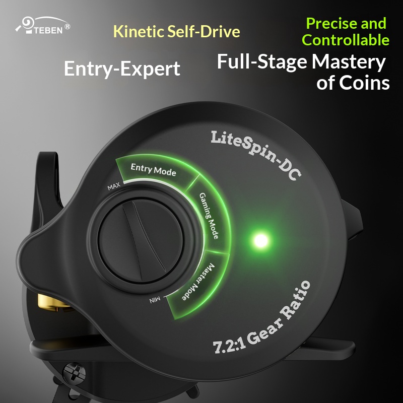 TEBEN LS150S/LSY150S DC フィッシングリール 7.2:1 磁力/SDC 電子