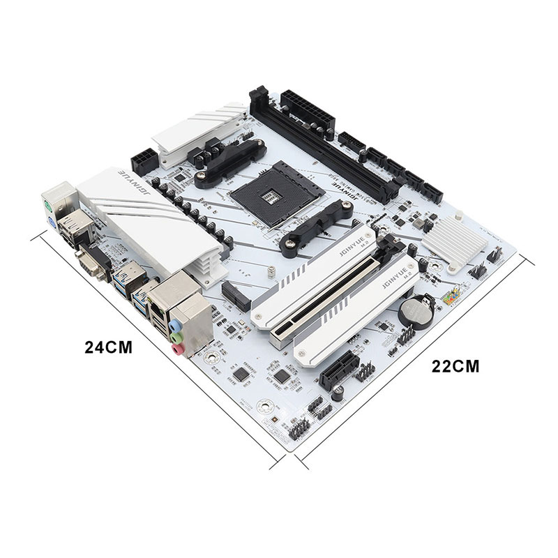 JGINYUE AMD B550 M-ATX Motherboard AM4 supports Ryzen R5 4000/5000