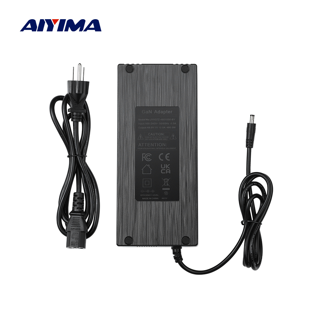 AIYIMA Audio GaN 48V 10A DC Power Supply Charger Adapter For