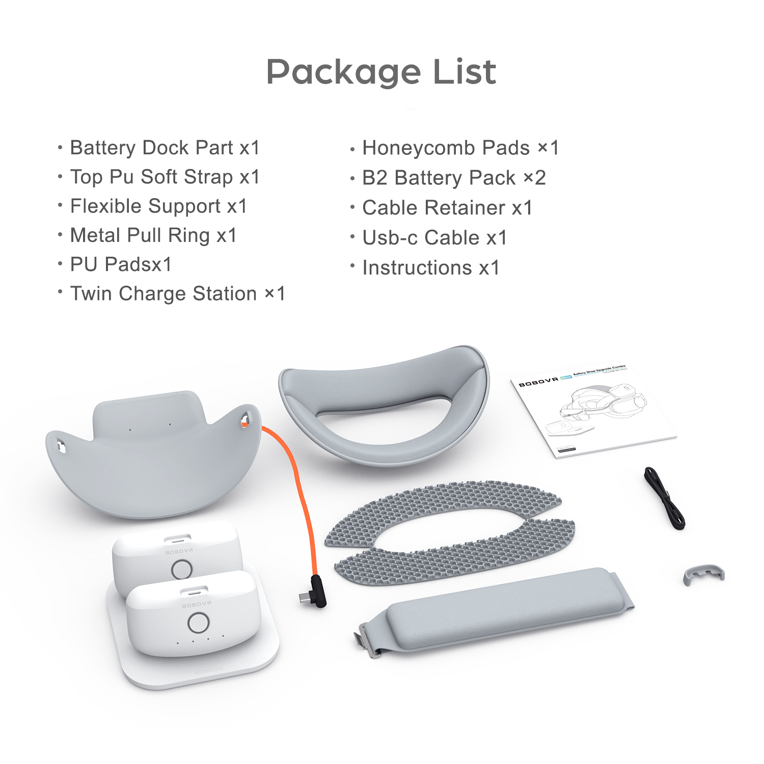 BOBOVR P4 ツイン バッテリー アップグレード コンボ Pico4 pro 再循環