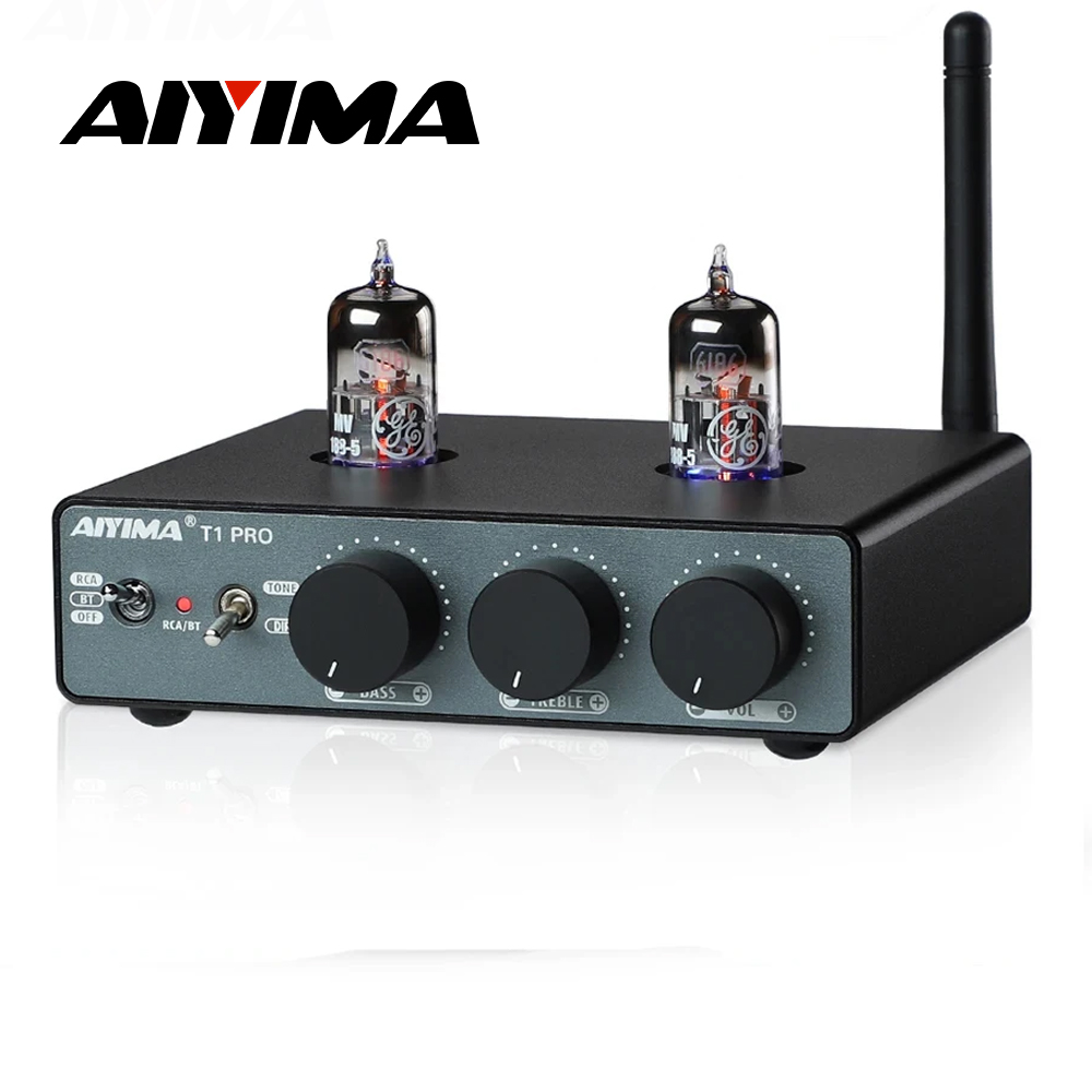 AIYIMA T1 PRO 真空管プリアンプ真空プリアンプ Bluetooth 5.1 QCC3040