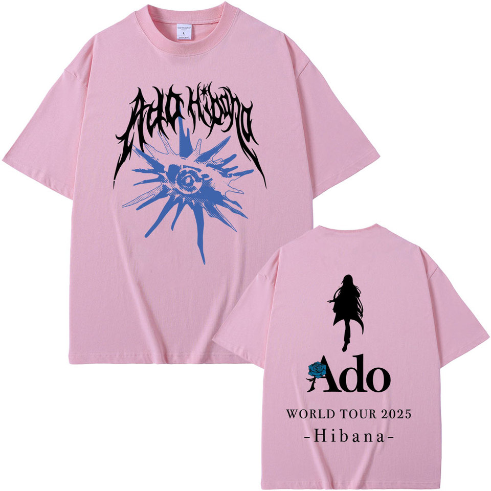 Ado World Tour 2025 Hibana T-shirt Summer Men Women Fashion