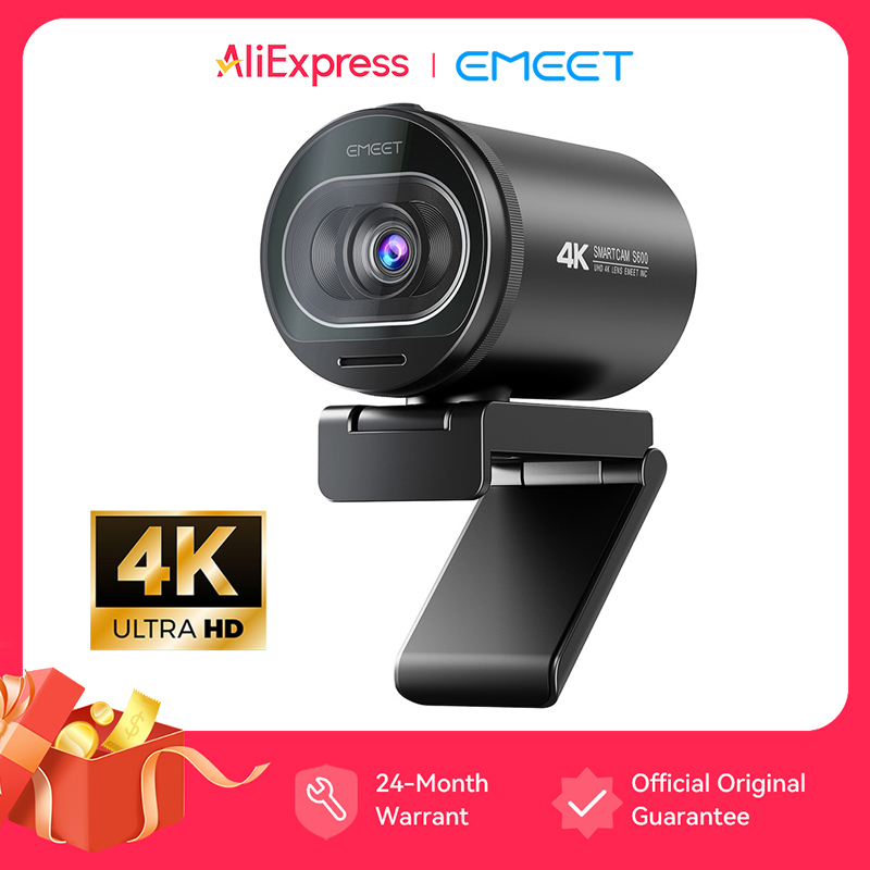 4K Webcam 1080P 60FPS Autofocus Streaming Web Camera EMEET S600