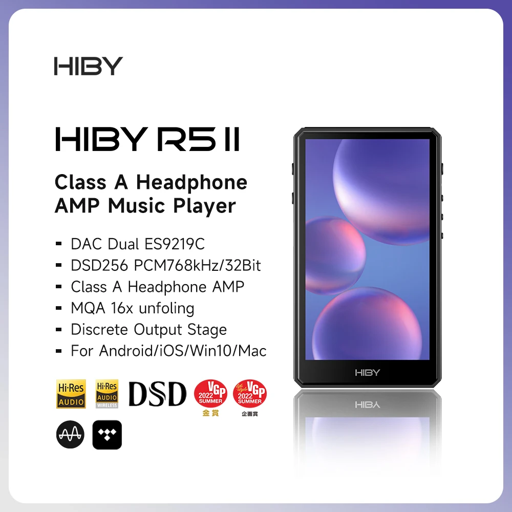 HiBy R5 II/ R5 GEN 2 HiFi Audio Music Player MP3 USB DAC Headphone