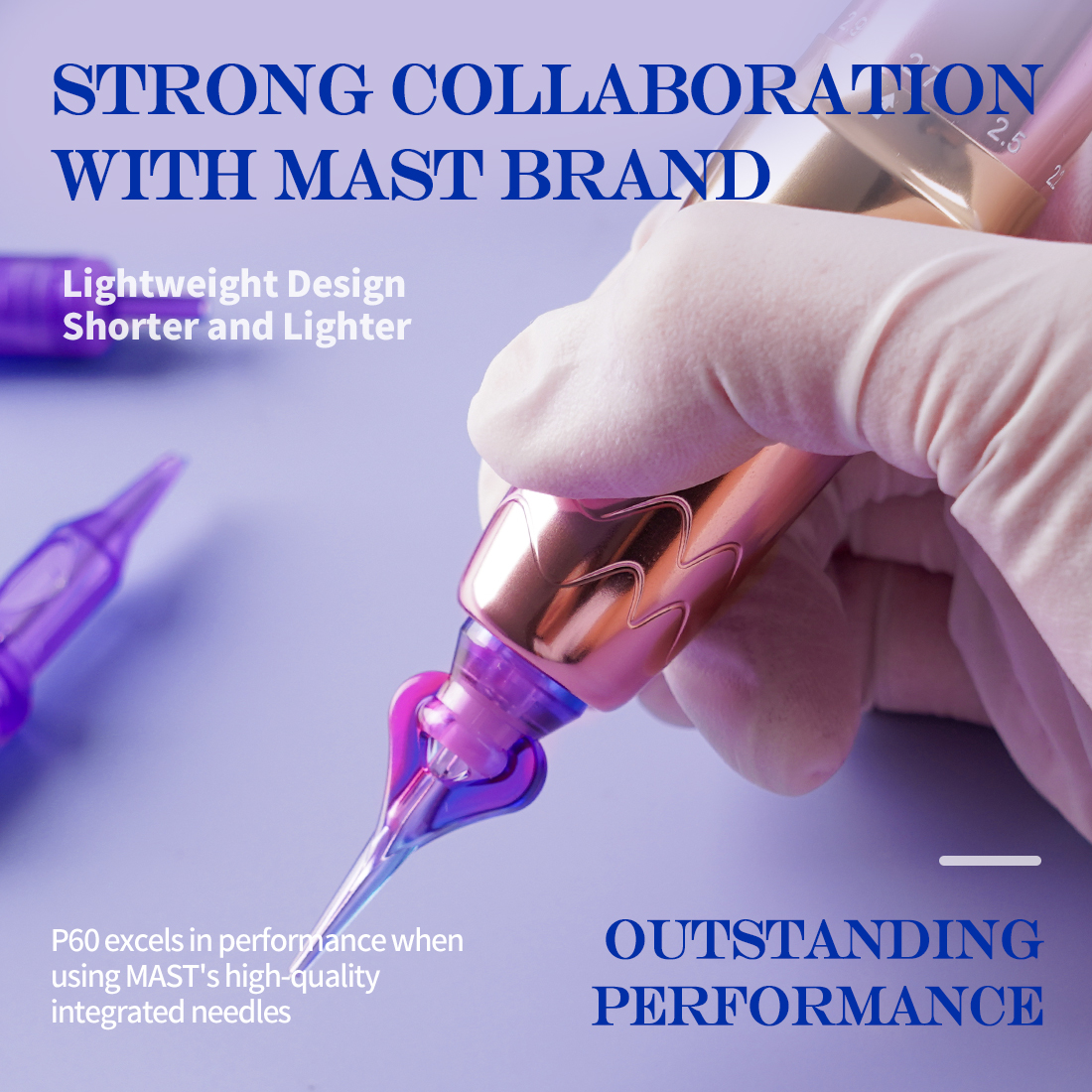 Mast P60 Wireless Tattoo Pen Machine With 2.2mm-3.2mm Adjustable