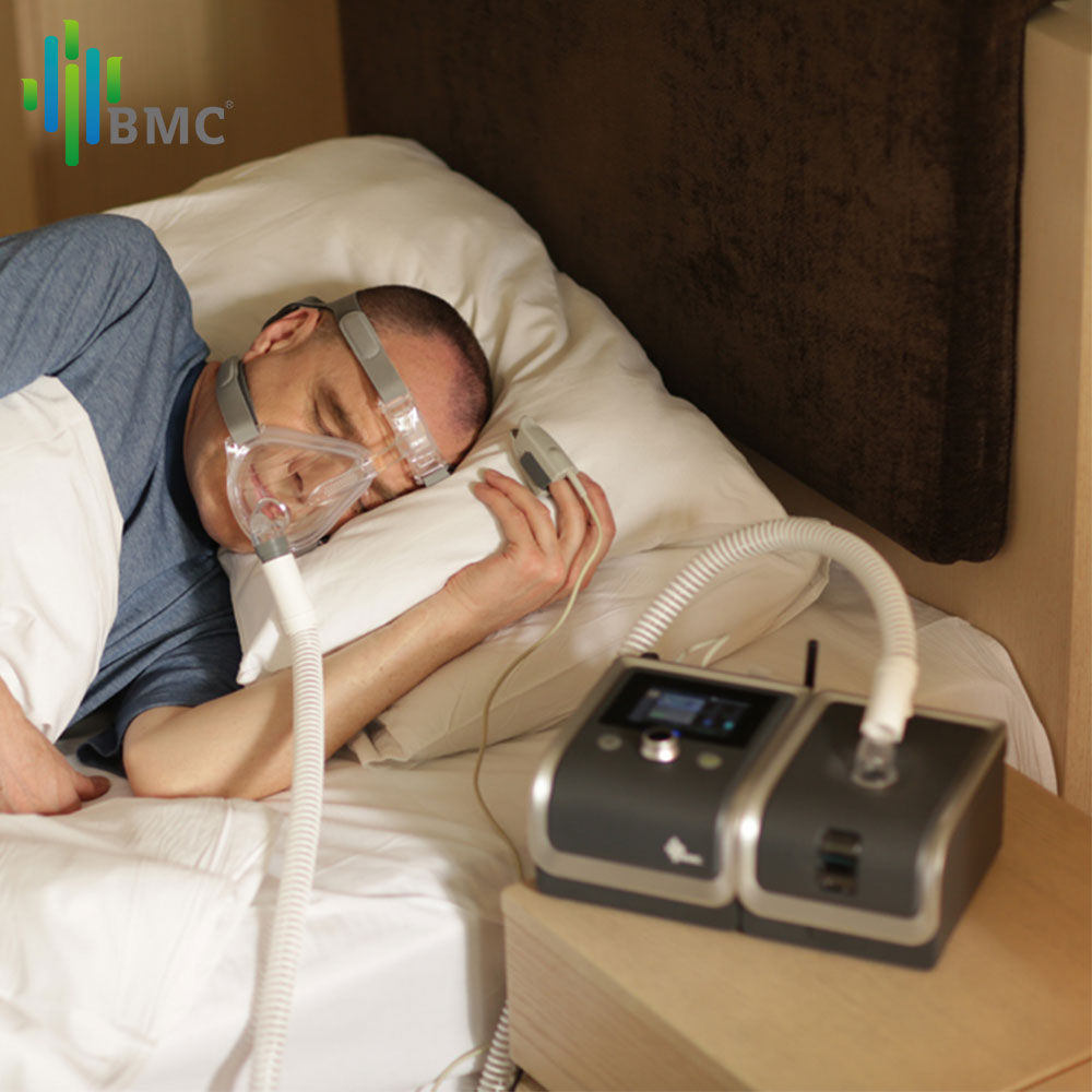 BMC 家庭用 CPAP マシン E-20C いびき防止用マスクと加湿器付き固定