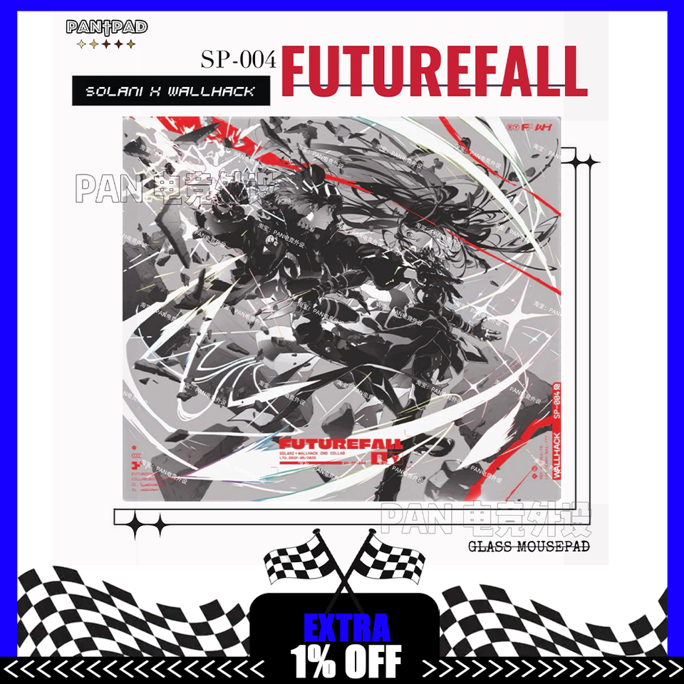 WALLHACK 4.0 Futurefall Glass Mousepad Duplicate Edition Mouse Pad