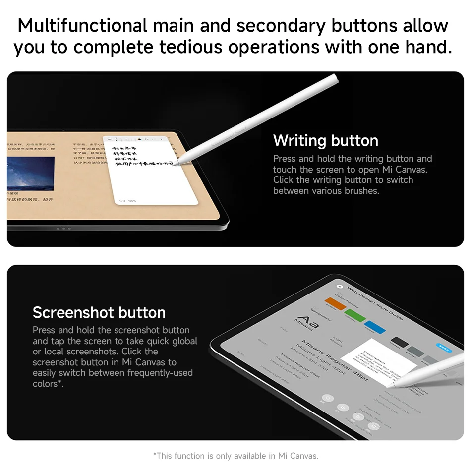 Caneta stylus de foco xiaomi original para xiaomi pad 7 / 7pro tab
