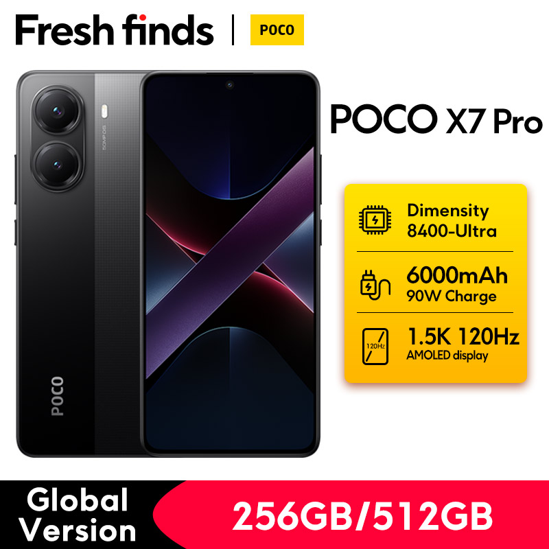 Global Version POCO X7 Pro 5G Smartphone 256GB/512GB NFC Dimensity