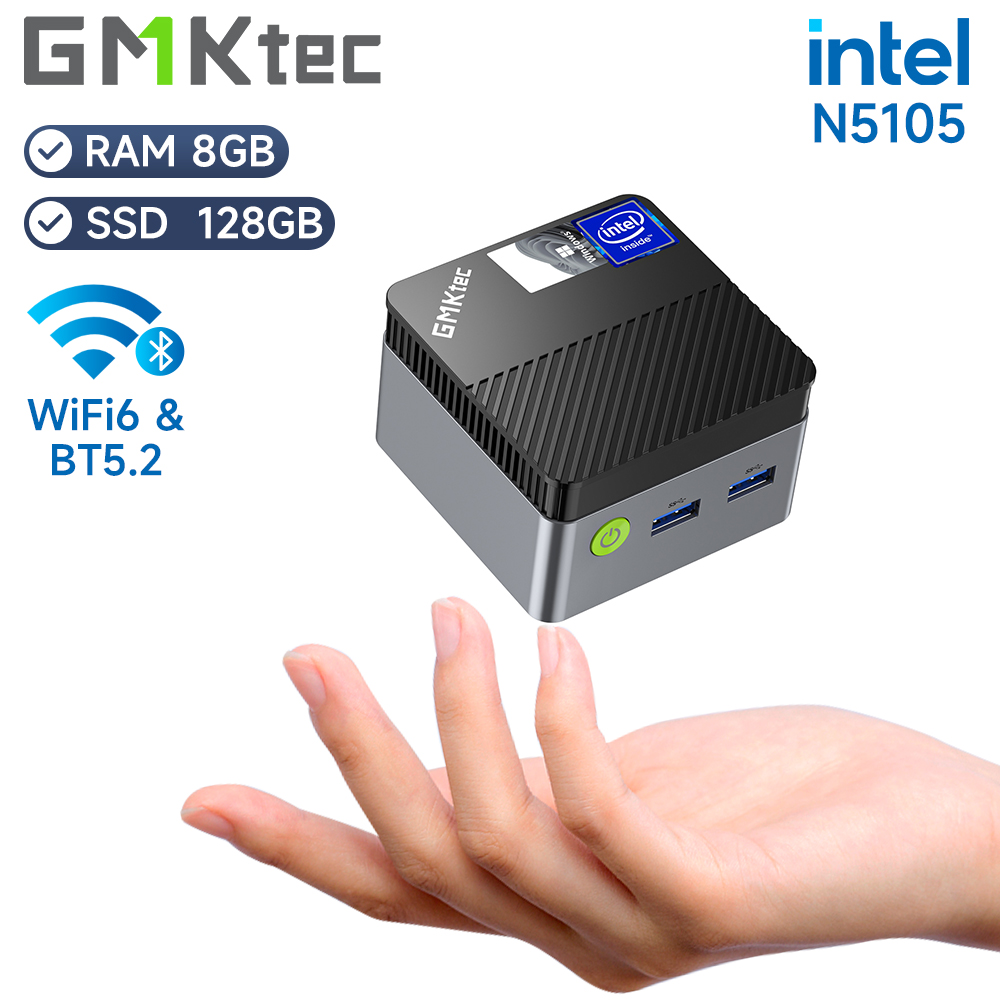 GMKtec KB5 Mini PC Intel Celeron N5105 Windows 11 Pro 4K Mini PC