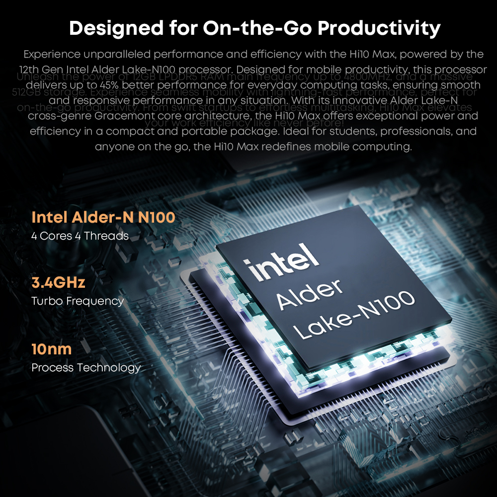 CHUWI Hi10 Maxタブレット 2 in 1タブレットPC 12.96インチ 3K