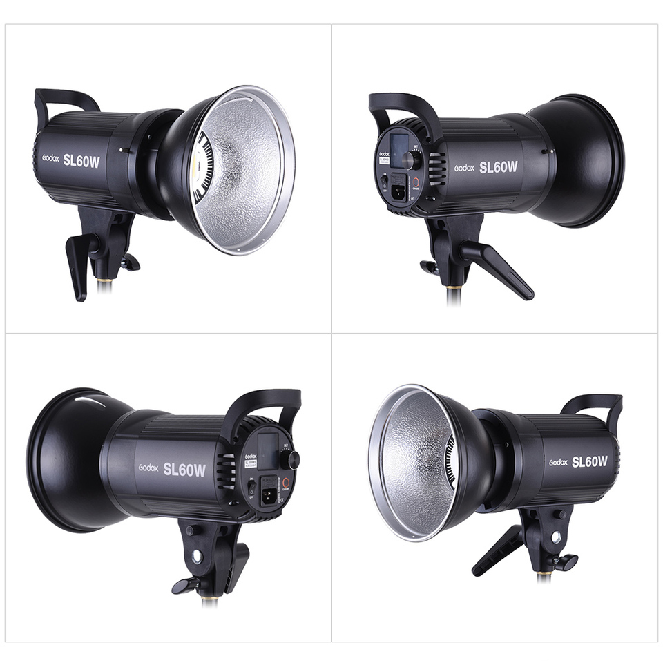 Godox SL60W 5600K 60W ハイパワー LED ビデオライト Bowens マウント