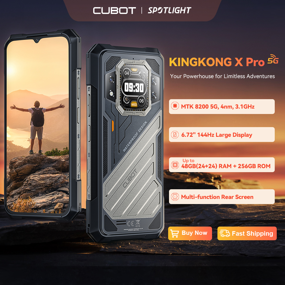 世界初公開] CUBOT KINGKONG X PRO、頑丈なスマートフォン 5G