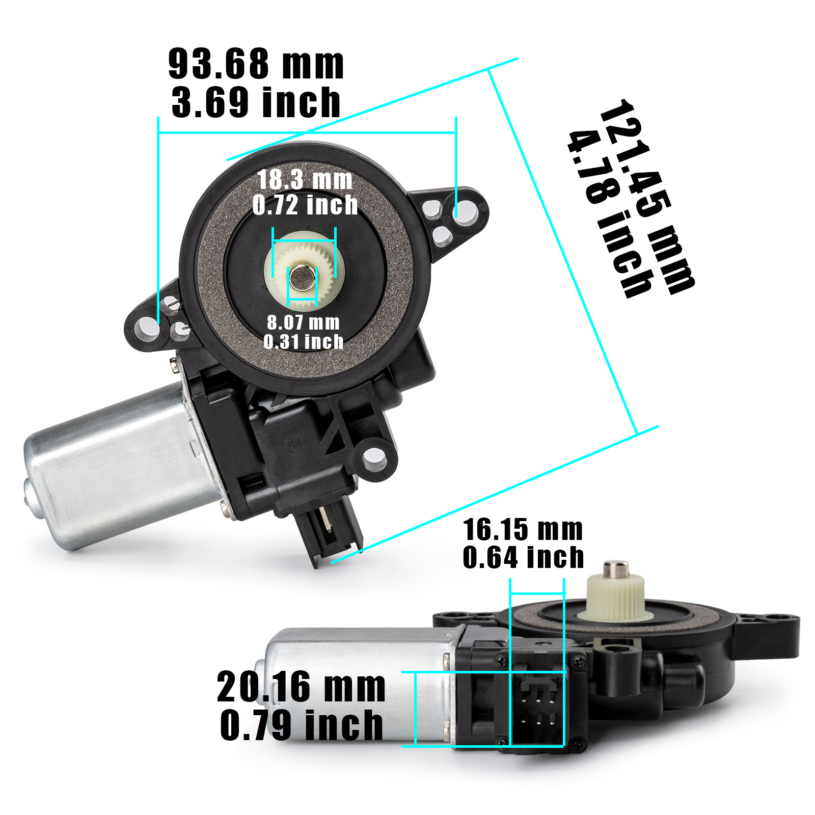 D651-58-58X D651-59-58X Car Door Window Glass Lifter Motor D01G