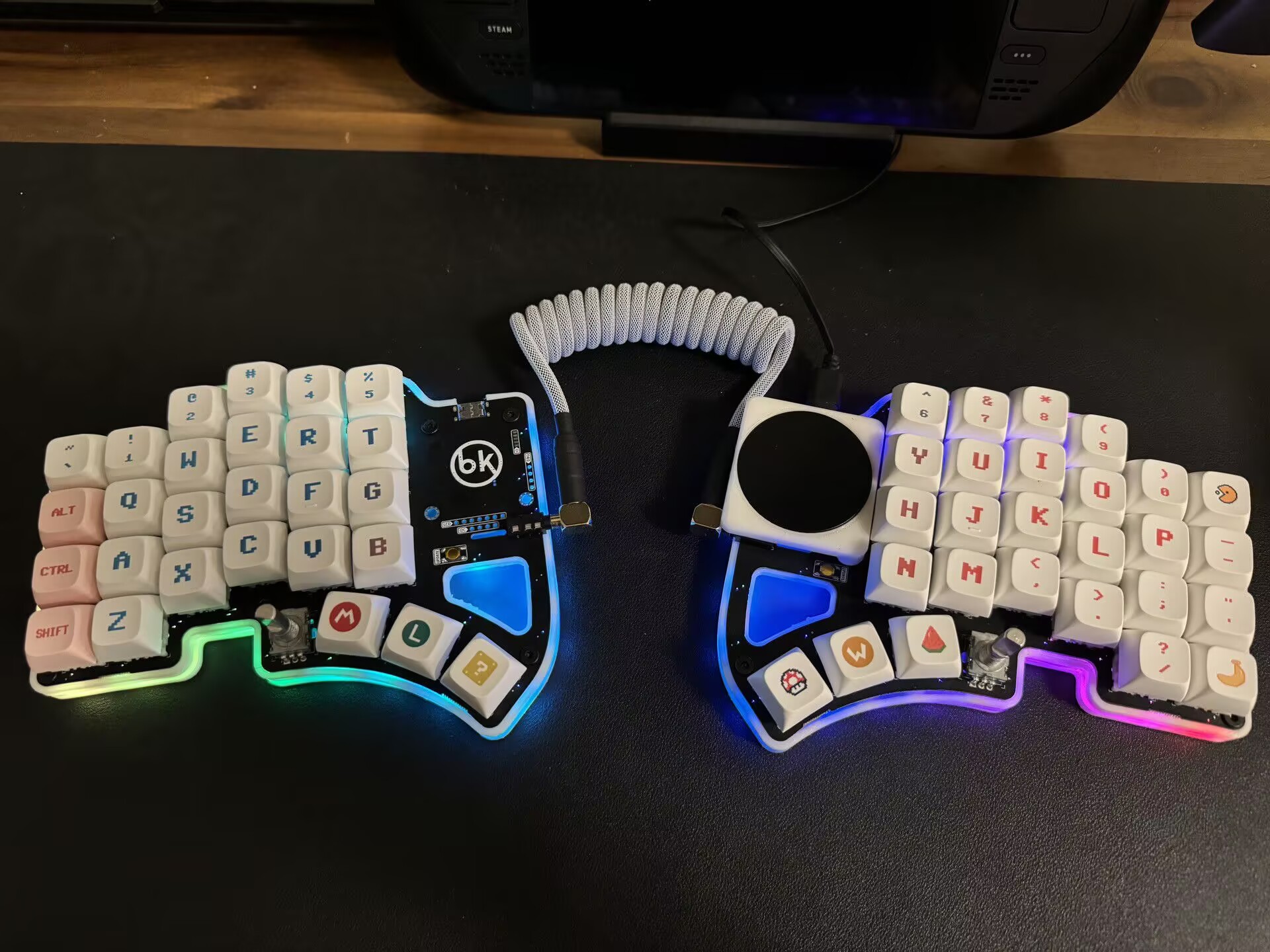 Dilemma Max Split Keyboard Kit Custom Wired RGB Welding/hot-swap