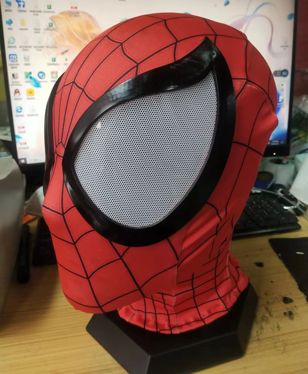 カスタマイズされた究極のスパイダーマンマスク、3Dプリントされた