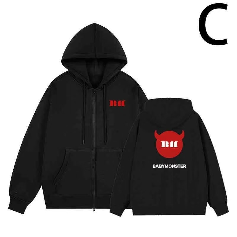 ‌Babymonster HELLO MONSTERS Zip Hoodies Concert same Style hoodies