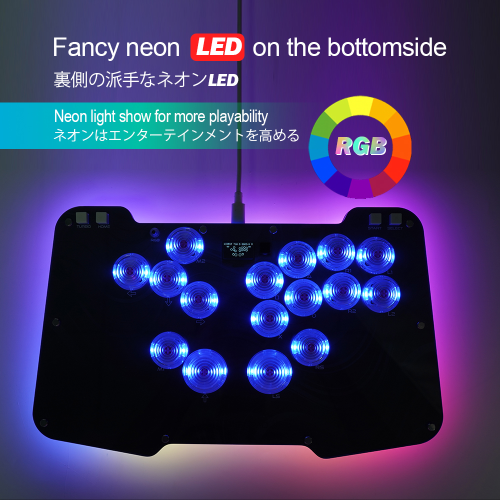 Duelpad Zen Ergo-split All-button Stickless Fighting Controller