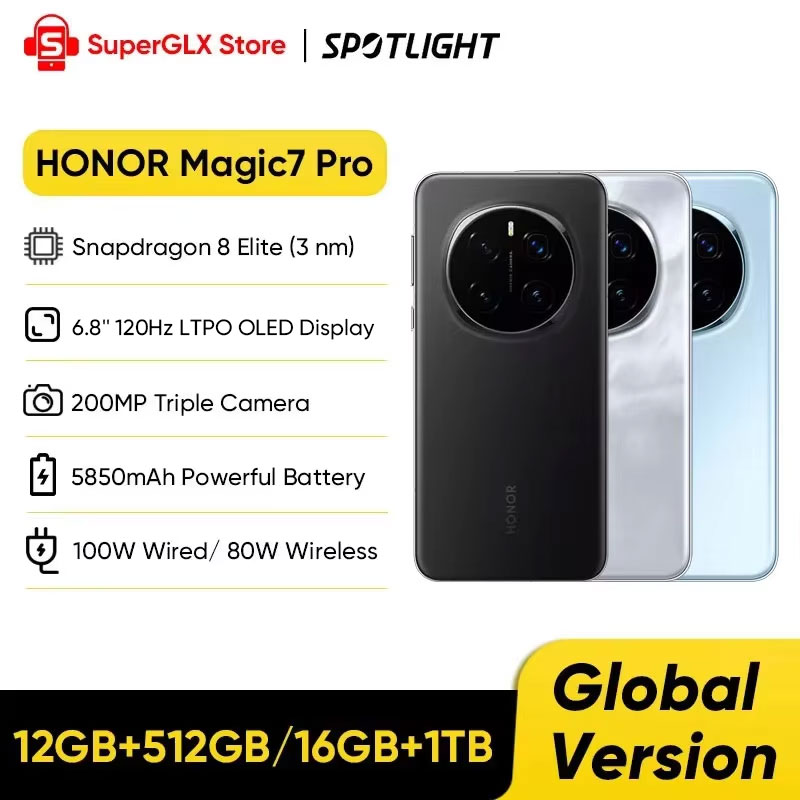 RU Express】HONOR Magic7 Pro Global Version 5G Smartphone Magic 7