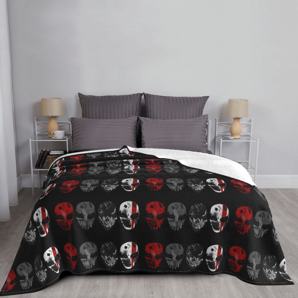Devils Night Masks Blanket Bedspread On The Bed Throw - AliExpress 15