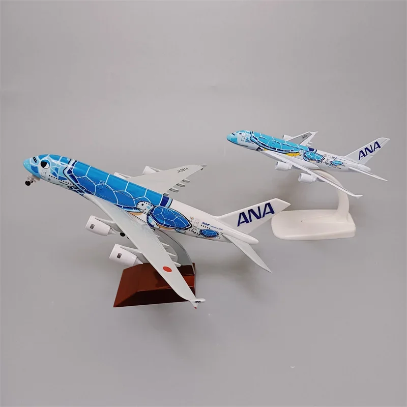 20cm A380 ANA SeaTurtle Metal Airplane Model Plane Toy Plane Model
