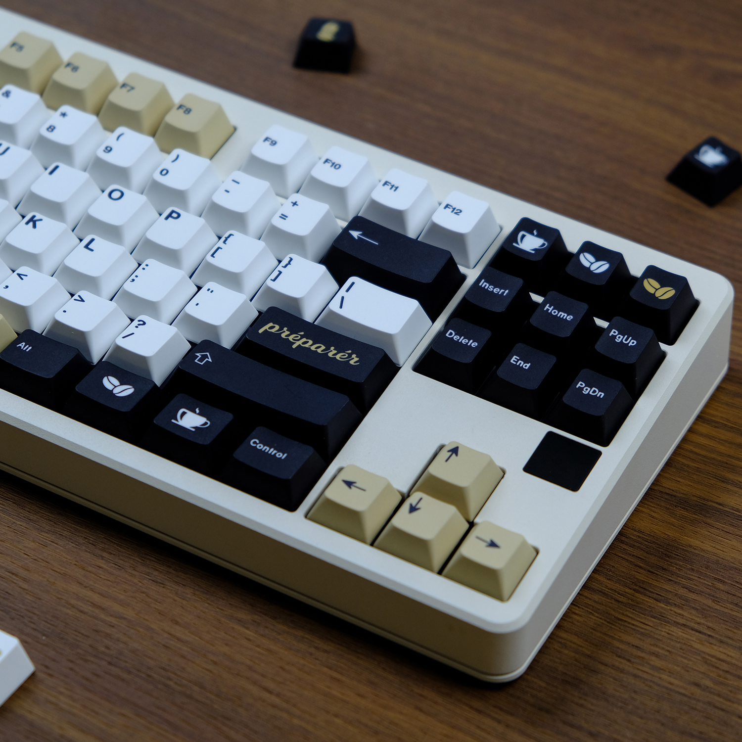 150キーgmkコーヒーモカキーキャップ桜プロファイルpbt染料昇華機械式