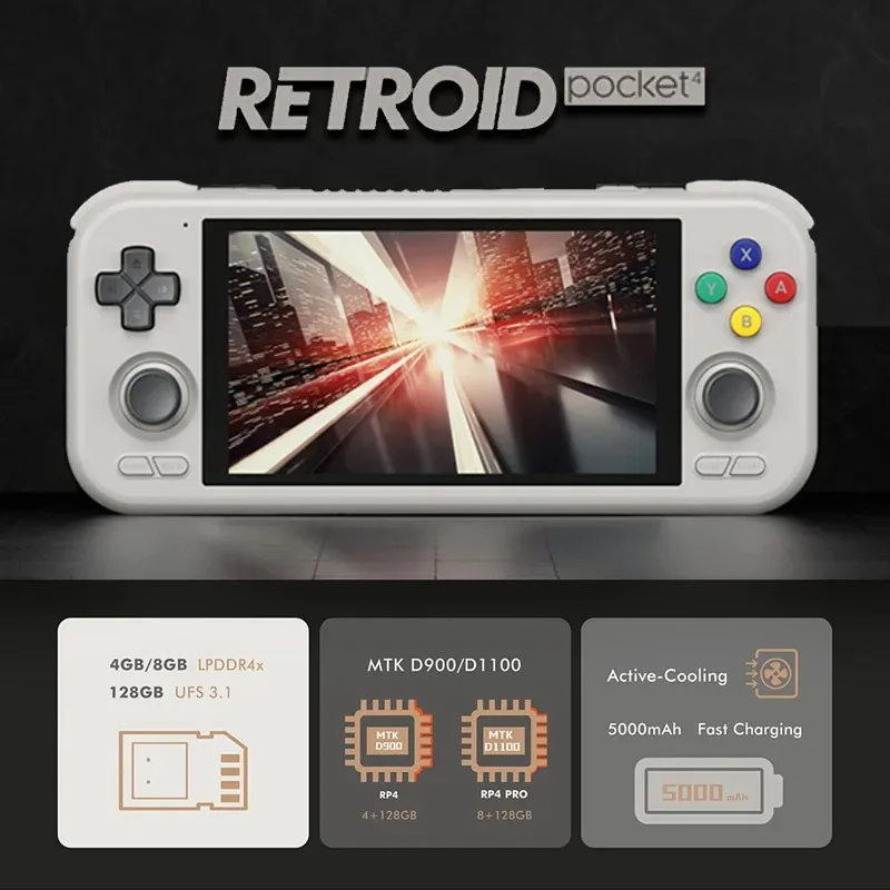Retroid Pocket 4 Pro RP 4Pro Handheld Game Console Retro Video