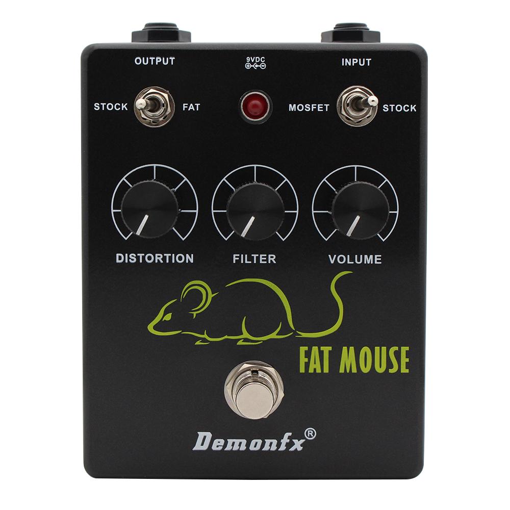 Demonfx FAT MOUSE Guitar Effect Pedal, FUZZ Distortion with True