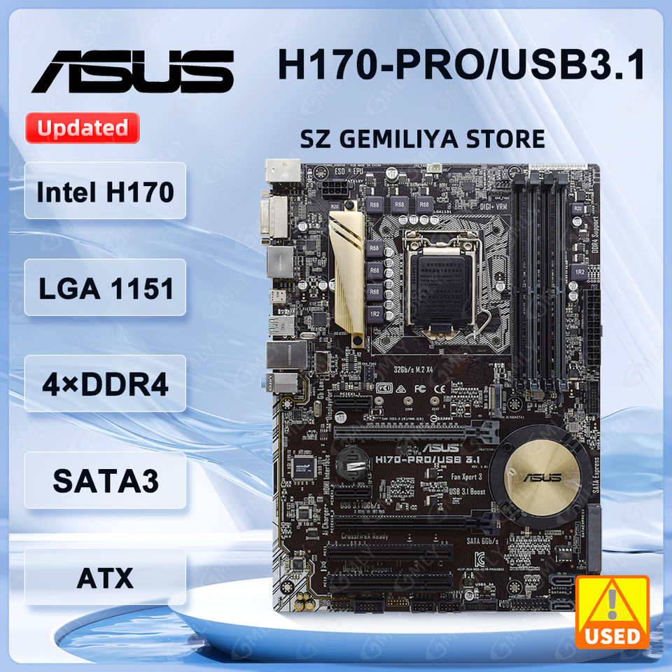 ASUS H170-PRO/USB3.1 マザーボード Intel H170 LGA 1151 DDR4 64GB