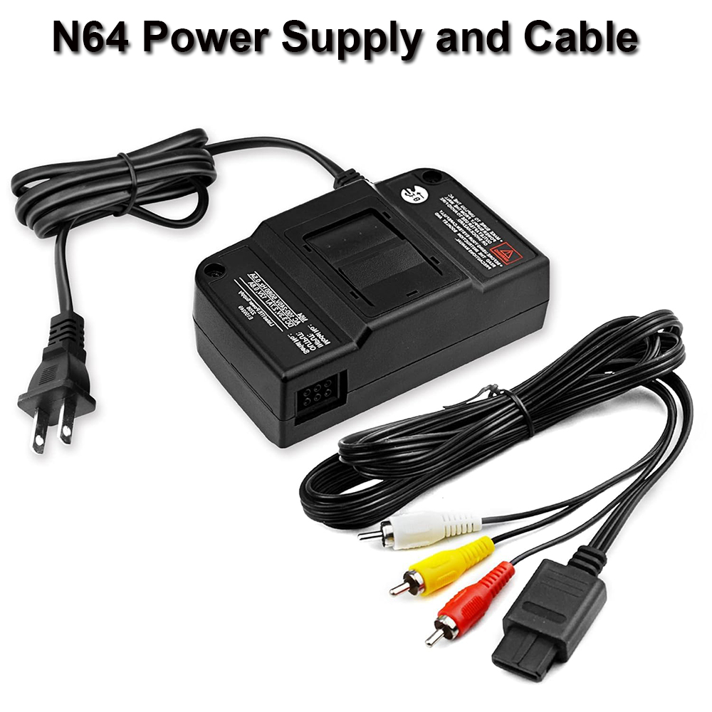 Nintendo64と互換性のあるn64コンポジットビデオケーブル,交換用AC