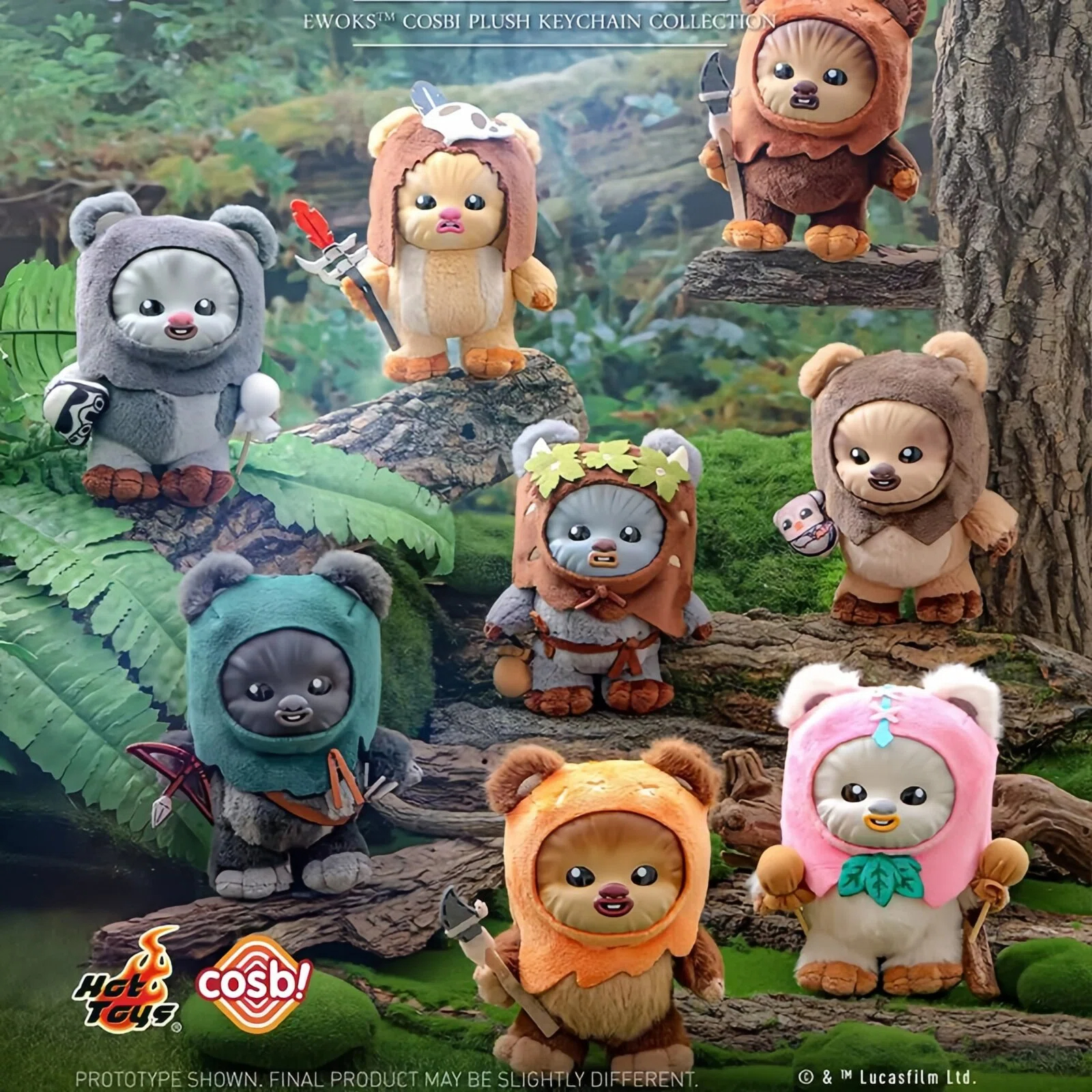 New Original Hot Toys Star Wars Ewok Cosbi Plush Blind Box