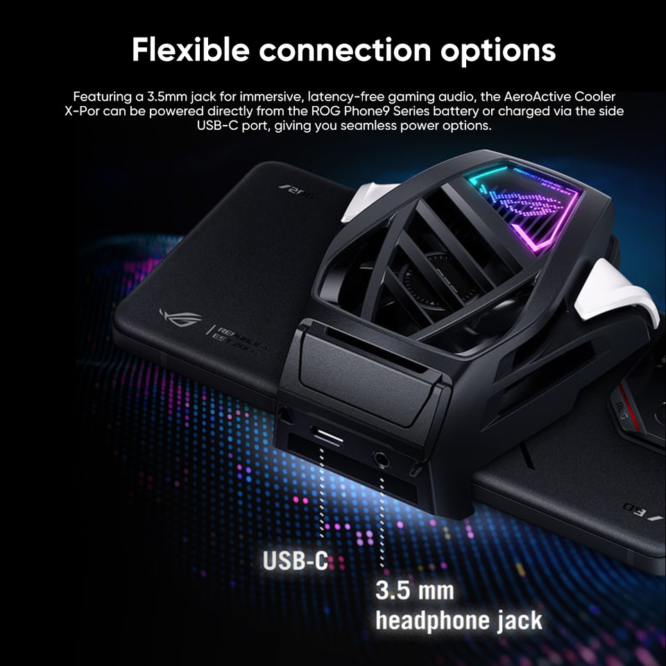 Asus ROG Aeroactive Cooler X Pro for Rog Phone 9 & ROG Phone 9 Pro